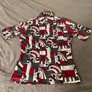 70’s Camp Collar Button Up